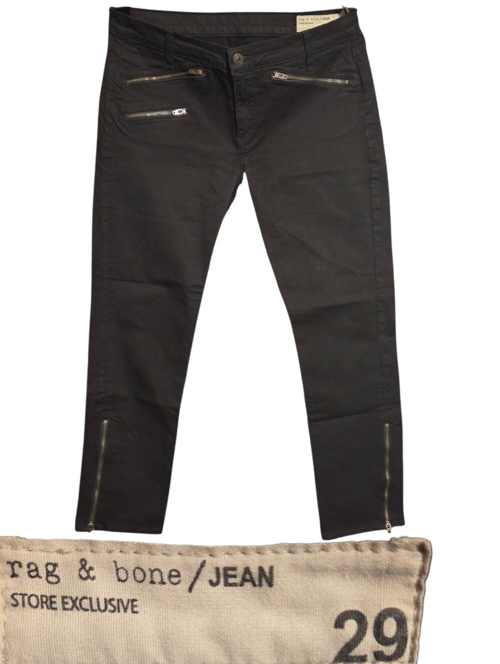 Skinny Jeans with Zipper Detail🪞